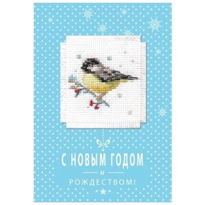 Алиса Набор для изготовления открытки с вышивкой Синичка 5,7 x 5,7 см (7-07) в Москве от компании М.Видео