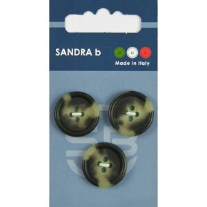 Пуговицы Sandra b, круглые, пластиковые, темно-зеленые, 4 шт, 1 упаковка в Москве от компании М.Видео