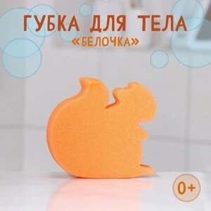 Губка для тела детская «Белочка», 13513040 мм, цвет микс в Москве от компании М.Видео
