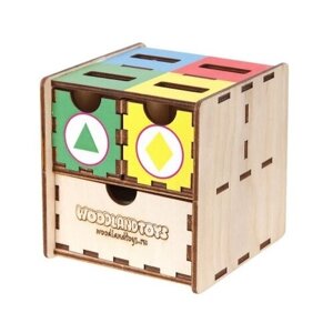 Сортер  Woodland Комодик куб Фигуры цвет 119102 в Москве от компании М.Видео