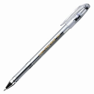 Ручка гелевая CROWN "Hi-Jell", черная, корпус прозрачный, узел 0,5 мм, линия письма 0,35 мм, HJR-500B в Москве от компании М.Видео