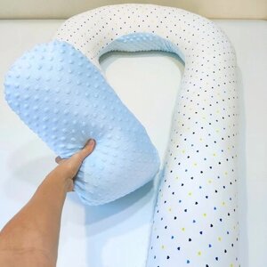 Подушка для беременных для сна U, сатин + гипоаллергенный плюш в Москве от компании М.Видео