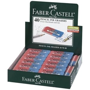 Faber-Castell Набор ластиков Latex Free 187040, 40 шт. красный/синий 40 шт. в Москве от компании М.Видео