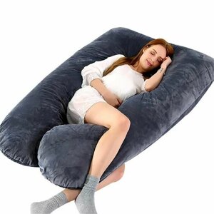 Подушка для беременных со съемной наволочкой, подушки для кормления в форме Подковы, 170х80 см в Москве от компании М.Видео