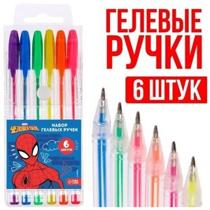 Набор гелевых ручек, 6 цветов, Человек-паук в Москве от компании М.Видео