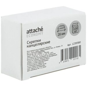 Attache Economy Скрепки (1239380) 28 мм (100 шт.) серебристый 100 шт. в Москве от компании М.Видео