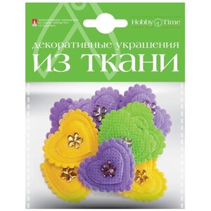 Декор из ткани "Сердечки", набор №5 в Москве от компании М.Видео