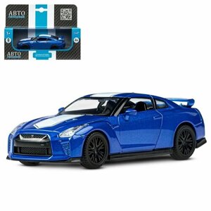 ТМ "Автопанорама" Машинка металлическая 1:42 Nissan GT-R (R35), синий, откр. двери, инерция, в/к 17, в Москве от компании М.Видео