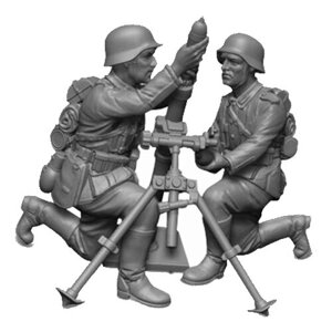 Сборная модель ZVEZDA Немецкий 81-мм миномет с расчетом 1939-1942 (6111) 1:72 в Москве от компании М.Видео