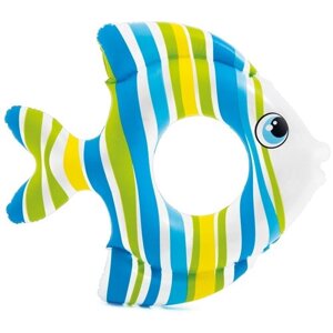 Надувной круг 83x81 см, от 3 до 6 лет, Intex «Тропическая рыбка» синий, арт. 59223 в Москве от компании М.Видео