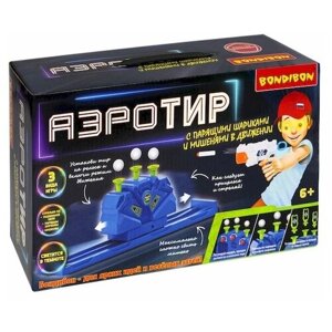Игровой набор Bondibon "Аэро-тир" с парящими шариками, движущаяся основа, зеленая подсветка, один бластер (ВВ5629) в Москве от компании М.Видео