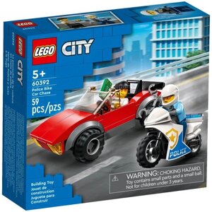 Конструктор LEGO City 60392 Police Bike Car Chase, 59 дет.