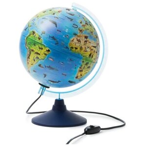 Интерактивный глобус зоогеографический с подсветкой 250мм INT12500306 в Москве от компании М.Видео