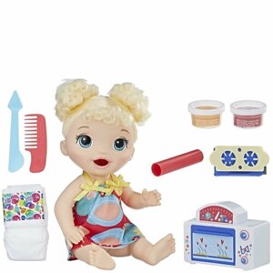 Игровой набор с куклой Малышка и еда Беби Элайв Super Snacks Baby Alive в Москве от компании М.Видео