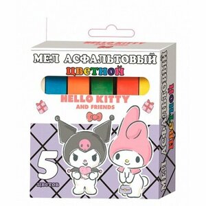 Мел цветной Kuromif and My Melody, для асфальта, 5 шт, в картонной упаковке с европодвесом в Москве от компании М.Видео