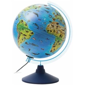 Глобус зоогеографический GLOBEN "Классик Евро", диаметр 250 мм, с подсветкой, детский, Ке012500270 в Москве от компании М.Видео