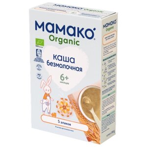 Каша MAMAKO ORGANIC 5 злаков безмолочная, 200 г в Москве от компании М.Видео