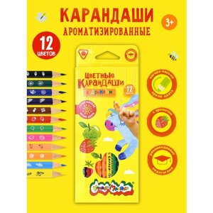 Каляка-Маляка Карандаши цветные ароматизированные 12 цветов (КТКМ12А) разноцветный в Москве от компании М.Видео