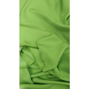 Ткань Шёлк-чесуча цвета зелёное яблоко Италия в Москве от компании М.Видео