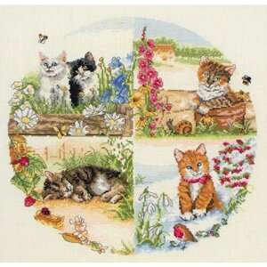 Набор для вышивания Anchor Cats And Seasons 30*30см, MEZ, PCE895 в Москве от компании М.Видео