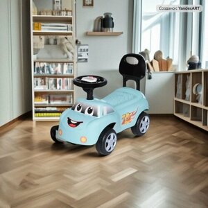 Каталка детская Dreamcar BabyCare (музыкальный руль), мята в Москве от компании М.Видео