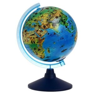 Глобен Глобус зоогеографический "Глобен", диаметр 250 мм, с подсветкой от батареек в Москве от компании М.Видео