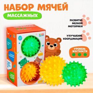 Набор массажных мячей "Лесные друзья", 2 шт. диаметр 6,5 см и 7,5 см 9192246 в Москве от компании М.Видео