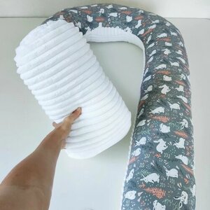 Подушка для беременных U, плюш + сатин в Москве от компании М.Видео