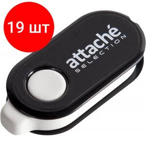 Комплект 19 штук, Ластик Attache Selection раздвижной с пластиковым черным держателем в Москве от компании М.Видео