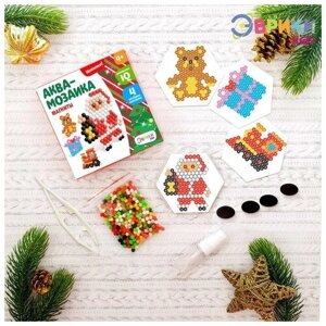 Аквамозаика «Дед мороз и подарки», значки в Москве от компании М.Видео