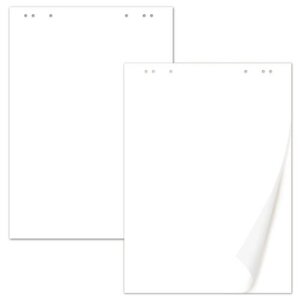 Блок бумаги для флипчарта BRAUBERG 67,5*98 см, 20 белых листов, 5 блоков в упаковке в Москве от компании М.Видео