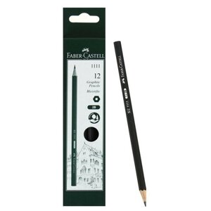 Карандаш чёрнографитный Faber-Castell 1111 2B шестигранный, 12 шт. в Москве от компании М.Видео