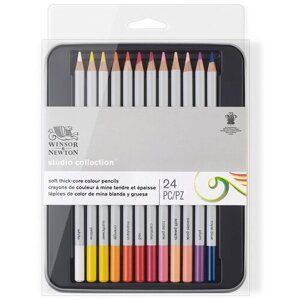 Winsor & Newton Цветные карандаши Studio Collection, 24 цвета (WN0490013) в Москве от компании М.Видео