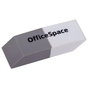 Ластик OfficeSpace скошенный 40 шт комбинированный, термопластичная резина, 41*14*8 мм в Москве от компании М.Видео