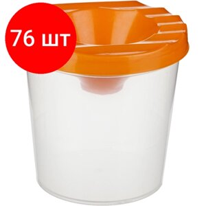 Комплект 76 штук, Емкость для воды стакан-непроливайка №1School без рисунка одинарный в Москве от компании М.Видео