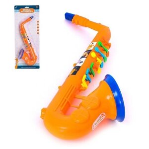 Игрушка музыкальная саксофон «Зверята», цвета микс