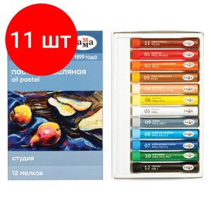 Комплект 11 шт, Пастель масляная Гамма "Студия", 12 цветов, картон. упаковка в Москве от компании М.Видео