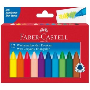 Faber-Castell Восковые карандаши Triangular, 12 цветов в Москве от компании М.Видео