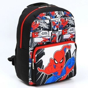 Рюкзак с карманом, 22 см х 10 см х 30 см "Спайдер-мен", Человек-паук в Москве от компании М.Видео