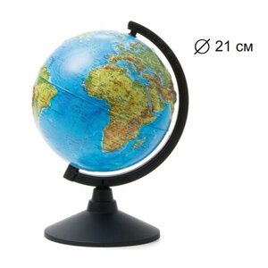 Глобус Земли физический рельефный 210мм Globen в Москве от компании М.Видео