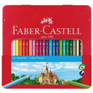 Faber-Castell Цветные карандаши Замок 24 цвета (115824) разноцветный в Москве от компании М.Видео