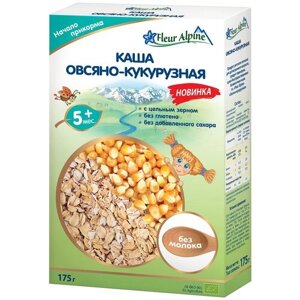 Флёр Альпин - каша овсяно-кукурузная безглютеновая, 5 мес., 175 гр в Москве от компании М.Видео