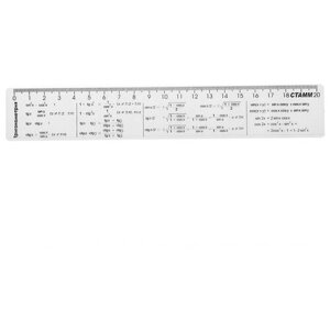 Линейка справочная 20см "Тригонометрия" б цветов в асортименте СТАММ / набор 20шт в Москве от компании М.Видео