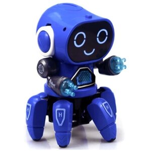 Интерактивная игрушка танцующий робот Robot Bot , цвет синий