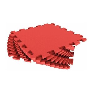 Набор мягких плиток (коврик-пазл) 33х33x0.9 см красный в Москве от компании М.Видео