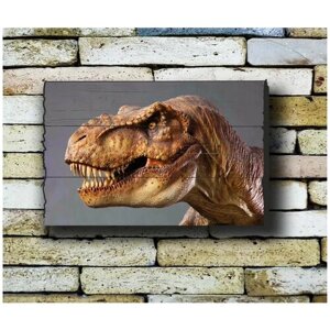 Картина на досках 'Динозавр. Тиранозавр 4' 50/35 см в Москве от компании М.Видео