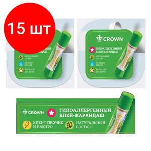 Комплект 15 шт, Набор 2 воблера+1 шелфтокер клей-карандаш Crown в Москве от компании М.Видео