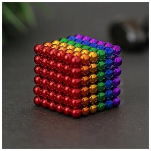 Антистресс магнит "Неокуб" 216 шариков d=0,5 см (6 цветов) 3х3 см в Москве от компании М.Видео