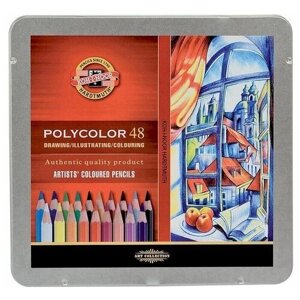 KOH-I-NOOR Карандаши цветные художественные Polycolor, 48 цветов (3826048001PL) разноцветный в Москве от компании М.Видео