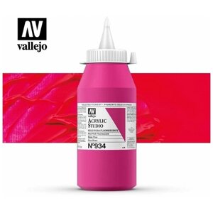 Vallejo Акрил "Studio" Красно-розовый флюоресцентный 1 литр в Москве от компании М.Видео
